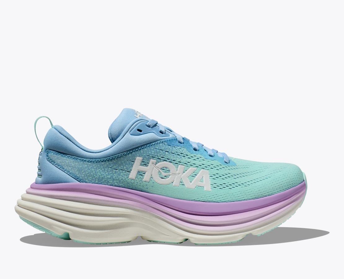 HOKA WOMENS BONDI 8 - AIRY BLUE / SUNLIT OCEAN – DAVIDSON SHOES
