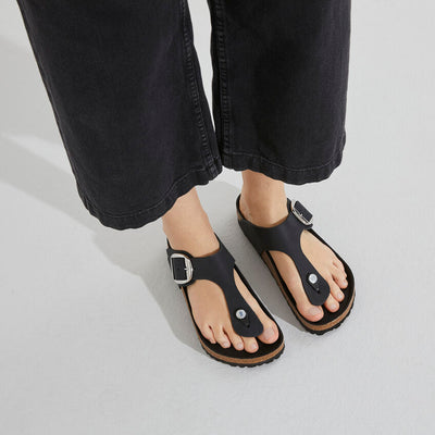 BIRKENSTOCK GIZEH BIG BUCKLE - BLACK