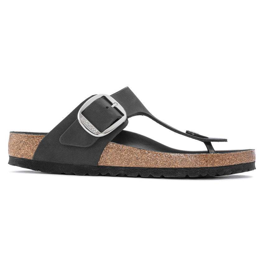 BIRKENSTOCK GIZEH BIG BUCKLE - BLACK