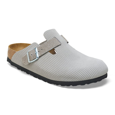 BIRKENSTOCK BOSTON SUEDE CORDUROY - STONE COIN