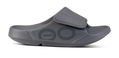 OOFOS 1550 SPORT FLEX SLIDE - SLATE GREY