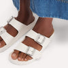 BIRKENSTOCK WOMENS ARIZONA STEALTH - WHITE