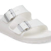 BIRKENSTOCK WOMENS ARIZONA STEALTH - WHITE