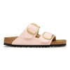 Birkenstock Arizona Big Buckle sandals in light rose with nubuck-look Birko-Flor upper, oversized buckles, and cork-latex footbed for stylish comfort