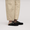 BIRKENSTOCK WOMENS BOSTON RIVET - BLACK SUEDE