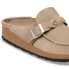 BIRKENSTOCK WOMENS BUCKLEY BRAID - TAUPE SUEDE