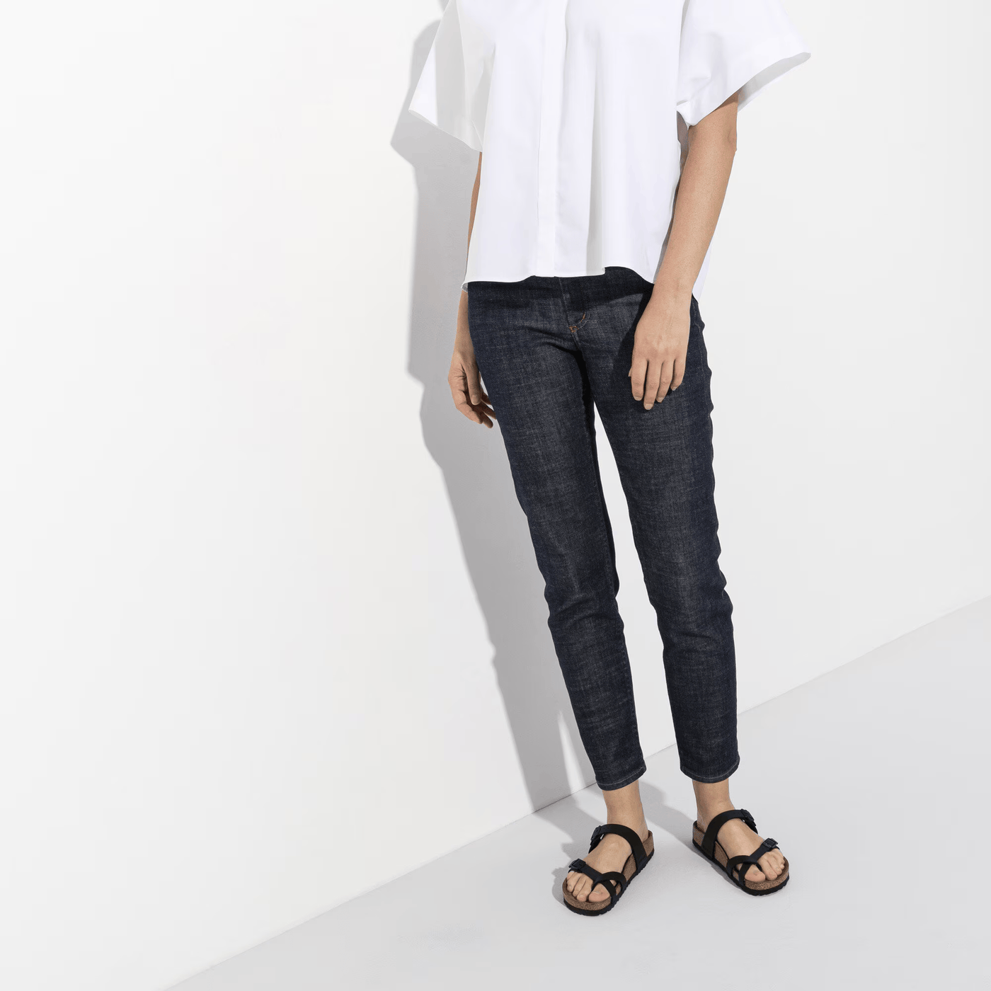 BIRKENSTOCK WOMENS MAYARI BIRKOFLOR - BLACK