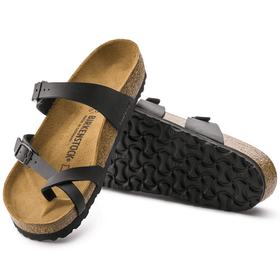 BIRKENSTOCK WOMENS MAYARI BIRKOFLOR - BLACK