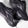 BROOKS WOMENS GHOST 18 - EBONY / FOLKSTONE / METALLIC