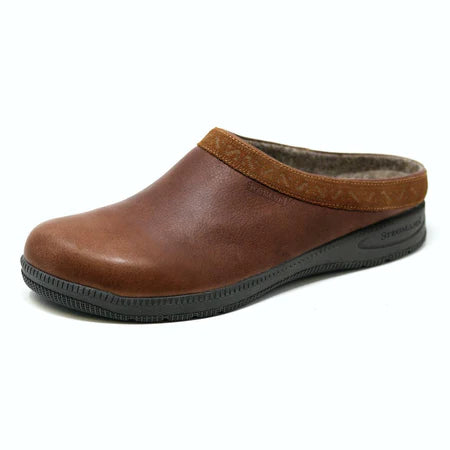 STEGMANN GRAZ SPORT CLOG - BROWN LEATHER - MEN'S – DAVIDSON SHOES