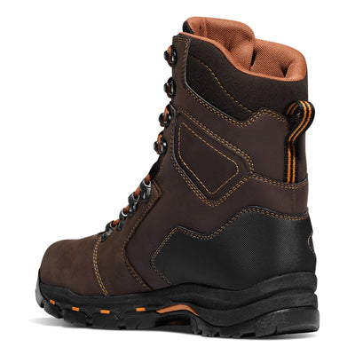 DANNER MENS VICIOUS 8" SOFT TOE - BROWN / ORANGE