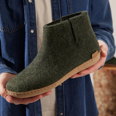 GLERUPS WOMENS SOFT SOLE BOOT - FOREST