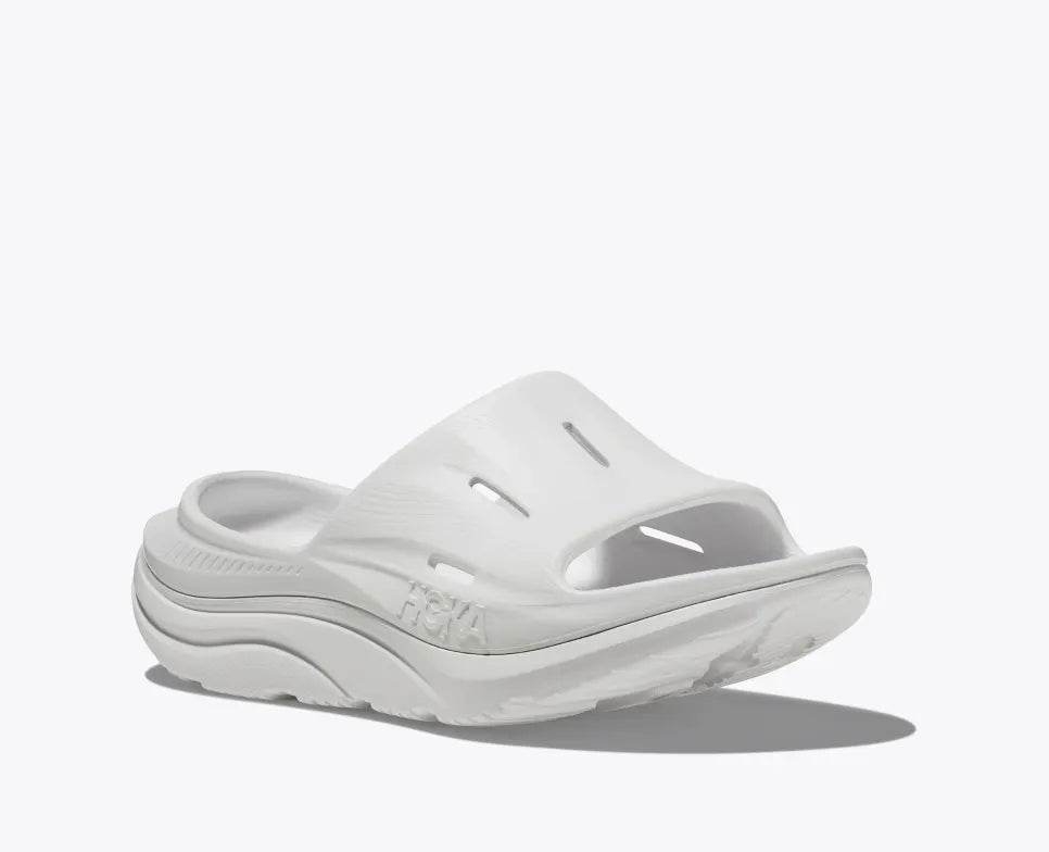HOKA ORA RECOVERY SLIDE - WHITE / WHITE