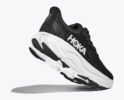 HOKA WOMENS ARAHI 8 - BLACK WHITE