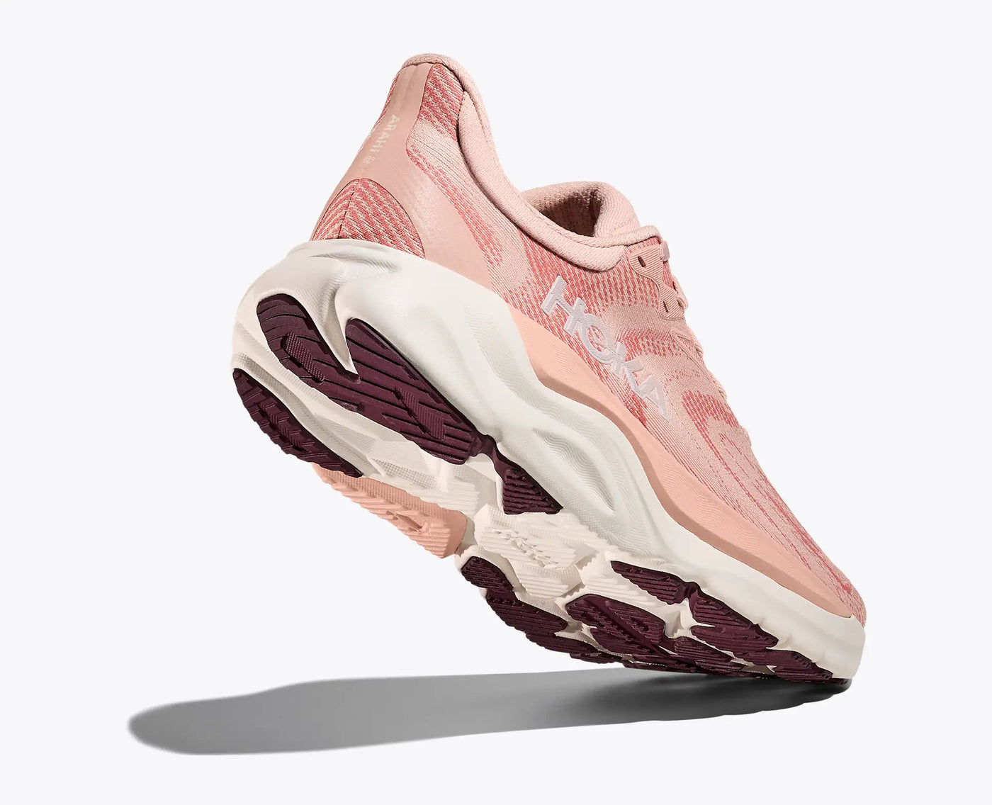 HOKA WOMENS ARAHI 8 - BLUSH / ROSE LATTE