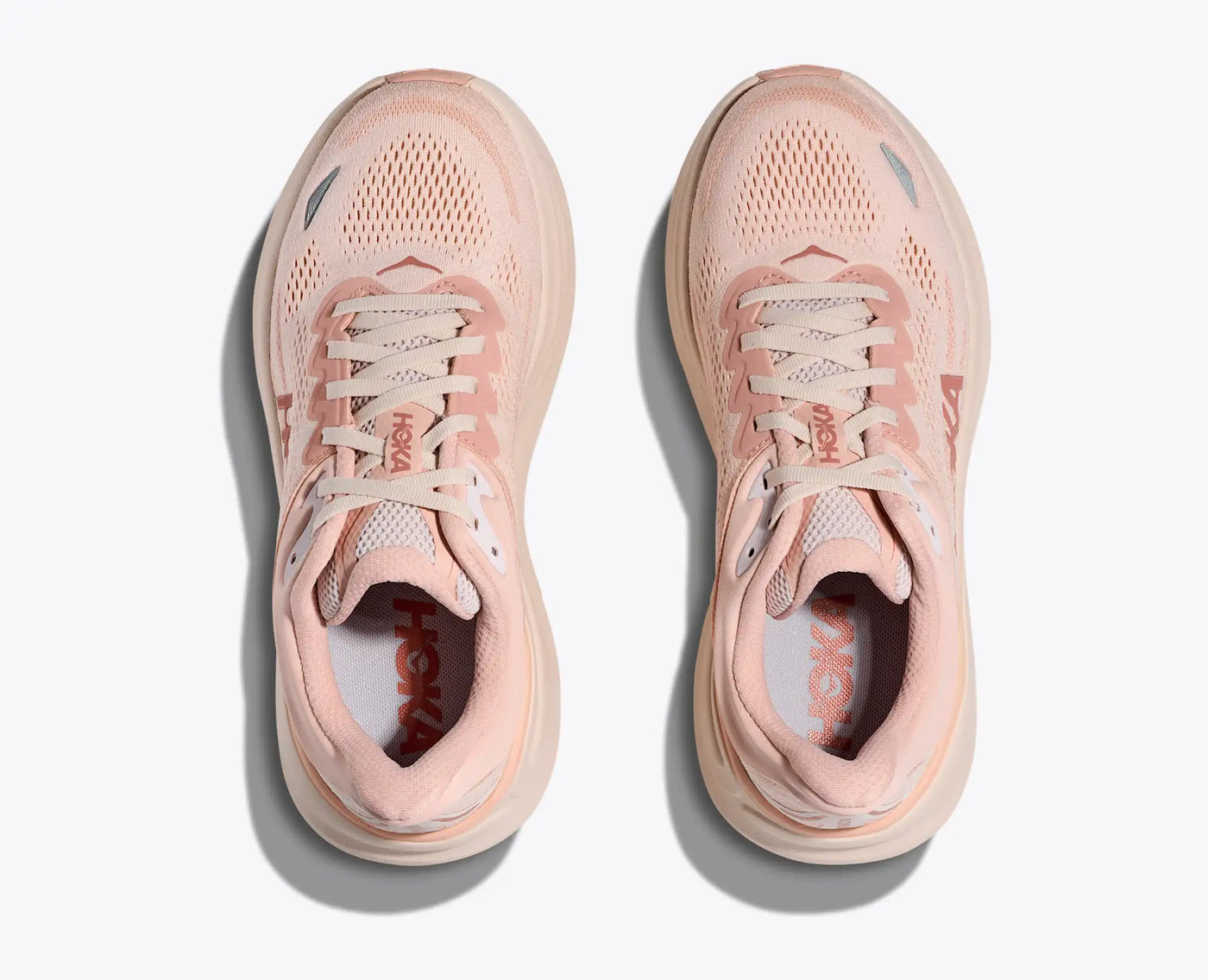 HOKA WOMENS BONDI 9 - ROSE LATTE / ROSE CREAM