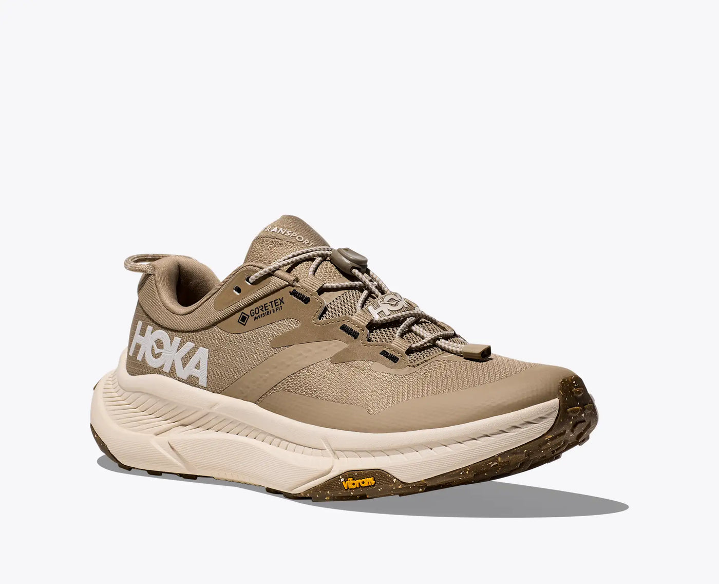 HOKA WOMENS TRANSPORT GTX - DUNE / EGGNOG