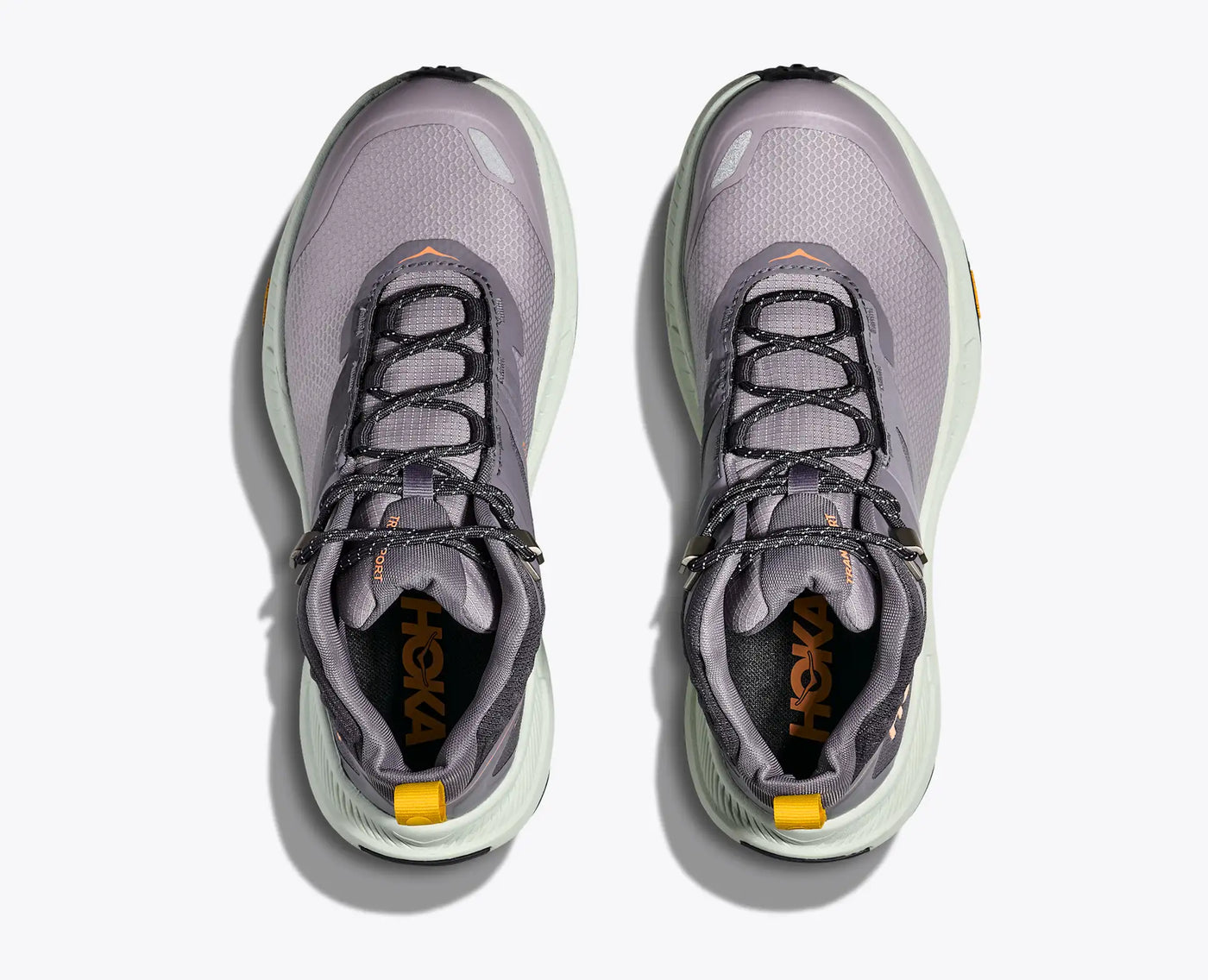 HOKA WOMENS TRANSPORT HIKE GTX - GREY SKIES / SEA GRASS