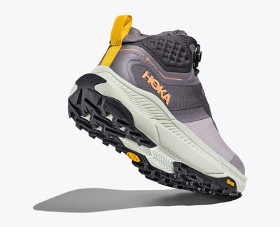 HOKA WOMENS TRANSPORT HIKE GTX - GREY SKIES / SEA GRASS