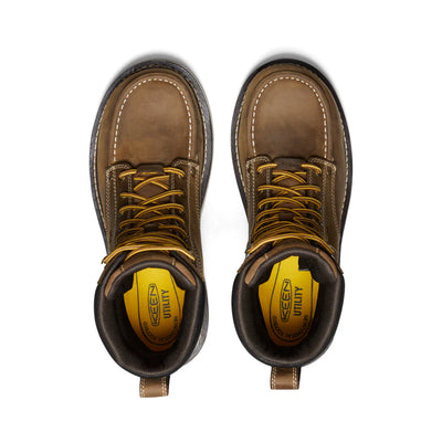 KEEN MENS CINCINATTI 90 DEGREE HEEL 8 " - BELGIAN / SANDSHELL