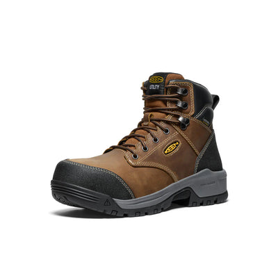 KEEN WOMENS EVANSTON 6" SAFETY TOE - BISON