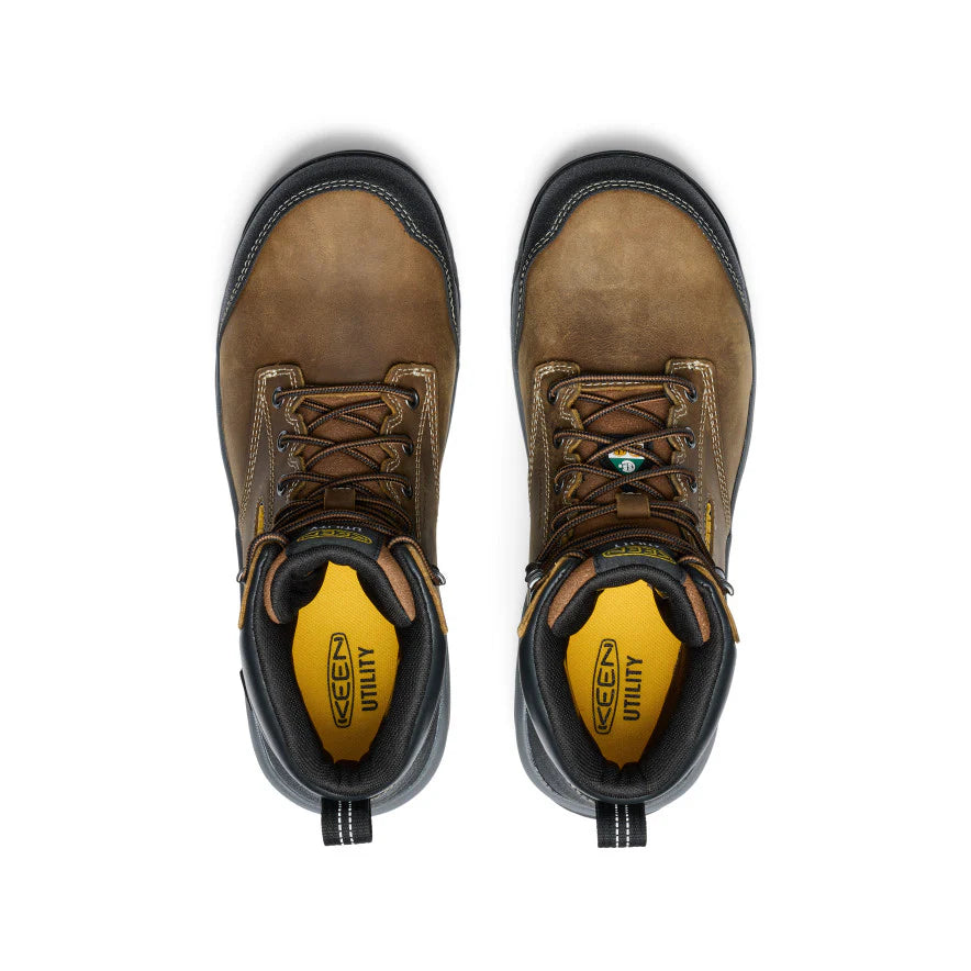 KEEN WOMENS EVANSTON 6" SAFETY TOE - BISON