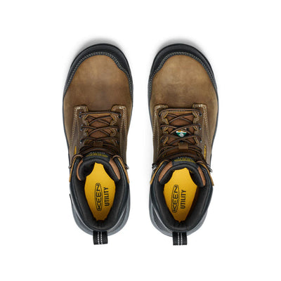 KEEN WOMENS EVANSTON 6" SAFETY TOE - BISON