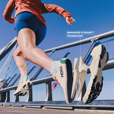 HOKA WOMENS ARAHI 8 - ROSE CREAM / ALABASTER