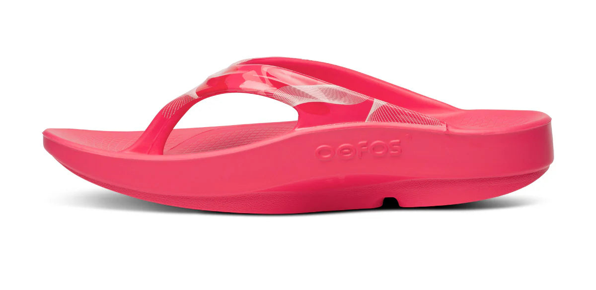 OOFOS WOMENS OOLALA THONG - NEON / BERRY