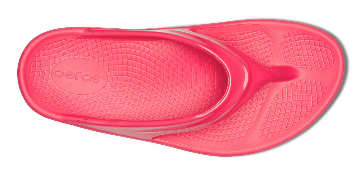 OOFOS WOMENS OOMEGA THONG - NEON BERRY