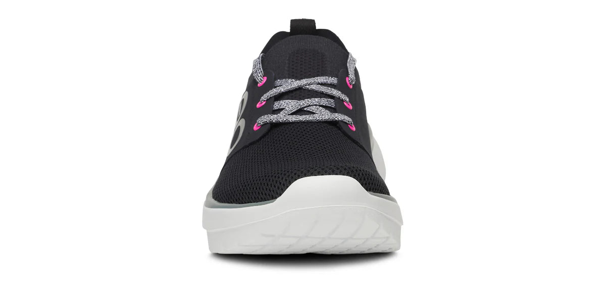 OOFOS WOMENS OOMY STRIDE - WHITE BLACK
