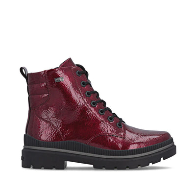 REMONTE WOMENS ZIP BOOT - RED PATENT