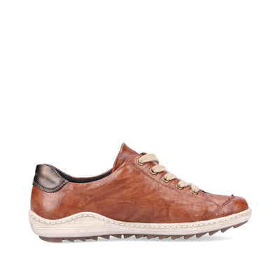 REMONTE WOMENS  ZIP OXFORD - BROWN