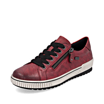 REMONTE WOMENS ZIP SNEAKER- RED