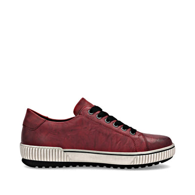 REMONTE WOMENS ZIP SNEAKER- RED