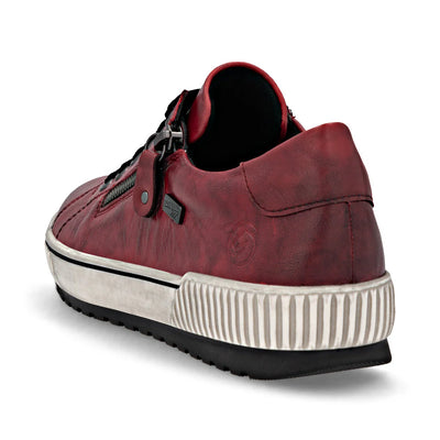 REMONTE WOMENS ZIP SNEAKER- RED