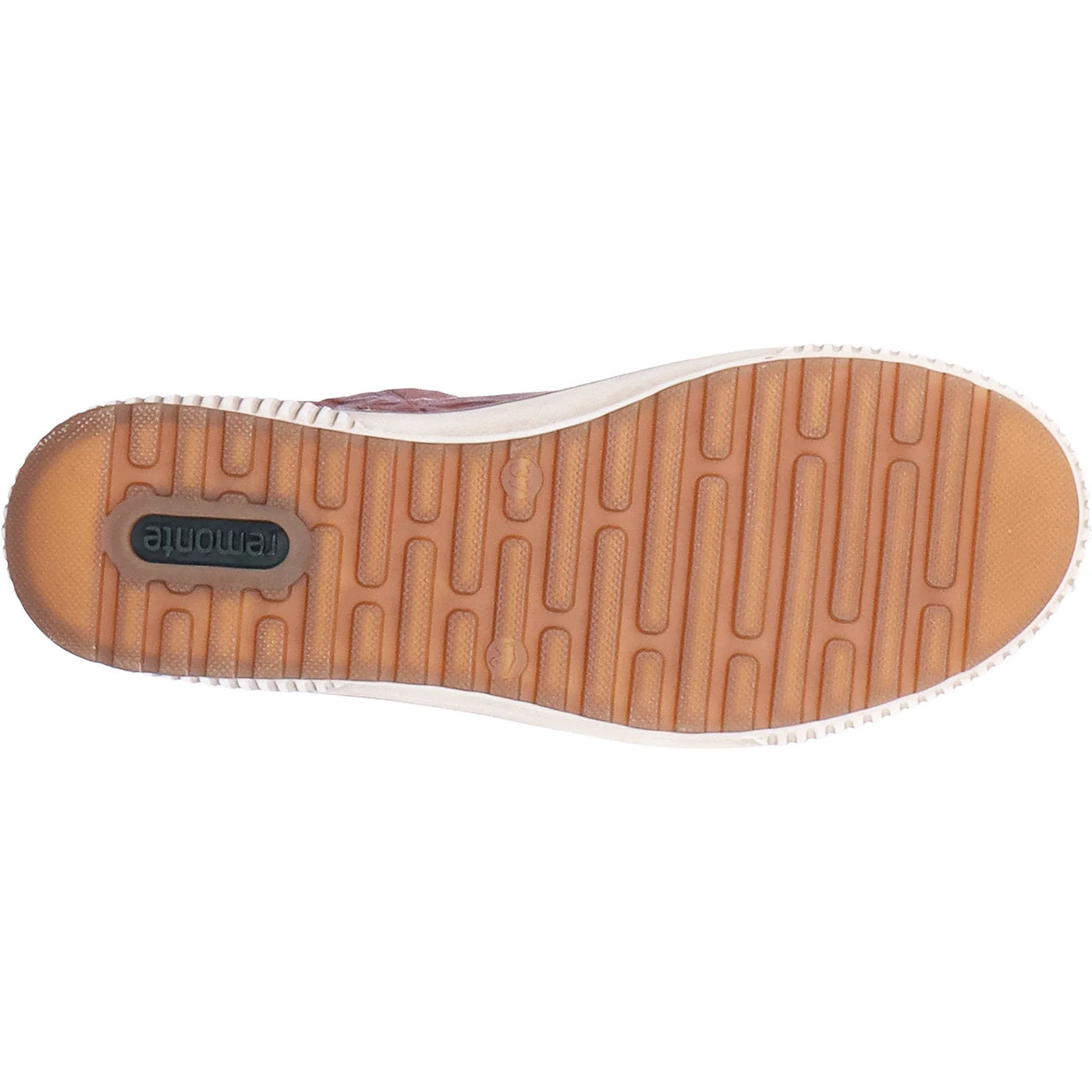 REMONTE WOMENS ZIP SNEAKER - BROWN