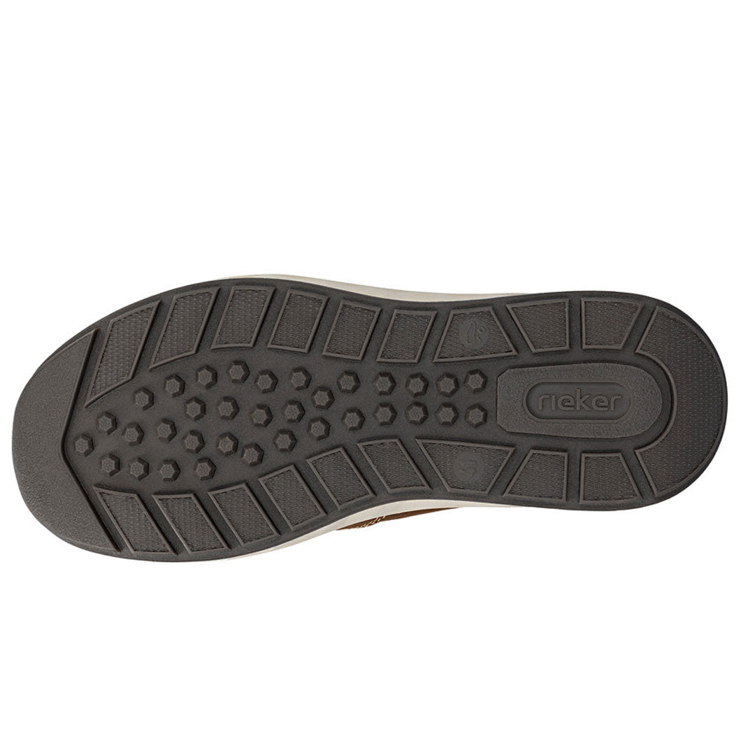 RIEKER MENS WATERPROOF SLIP ON - BROWN