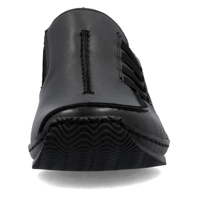 RIEKER WOMENS CELIA SLIP ON - BLACK