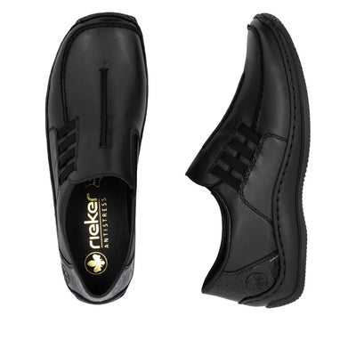 RIEKER WOMENS CELIA SLIP ON - BLACK
