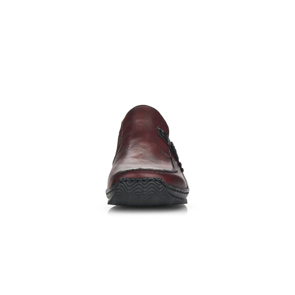 RIEKER WOMENS CELIA SLIP ON - BURGUNDY