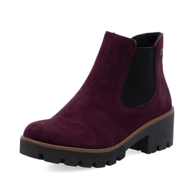 RIEKER WOMENS CHELSEA ZIP - BURGUNDY