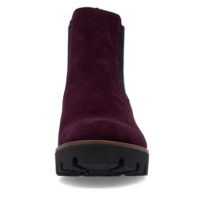 RIEKER WOMENS CHELSEA ZIP - BURGUNDY