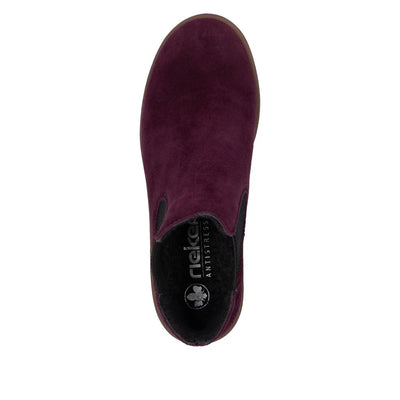 RIEKER WOMENS CHELSEA ZIP - BURGUNDY