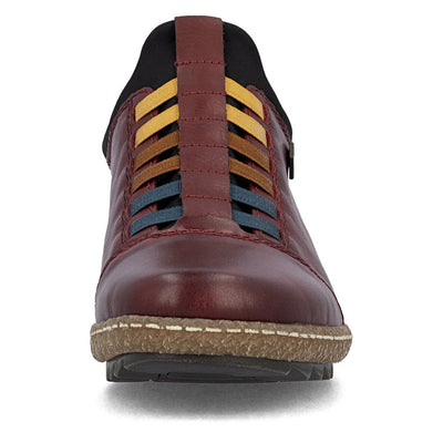 RIEKER WOMENS SLIP ON - VINO