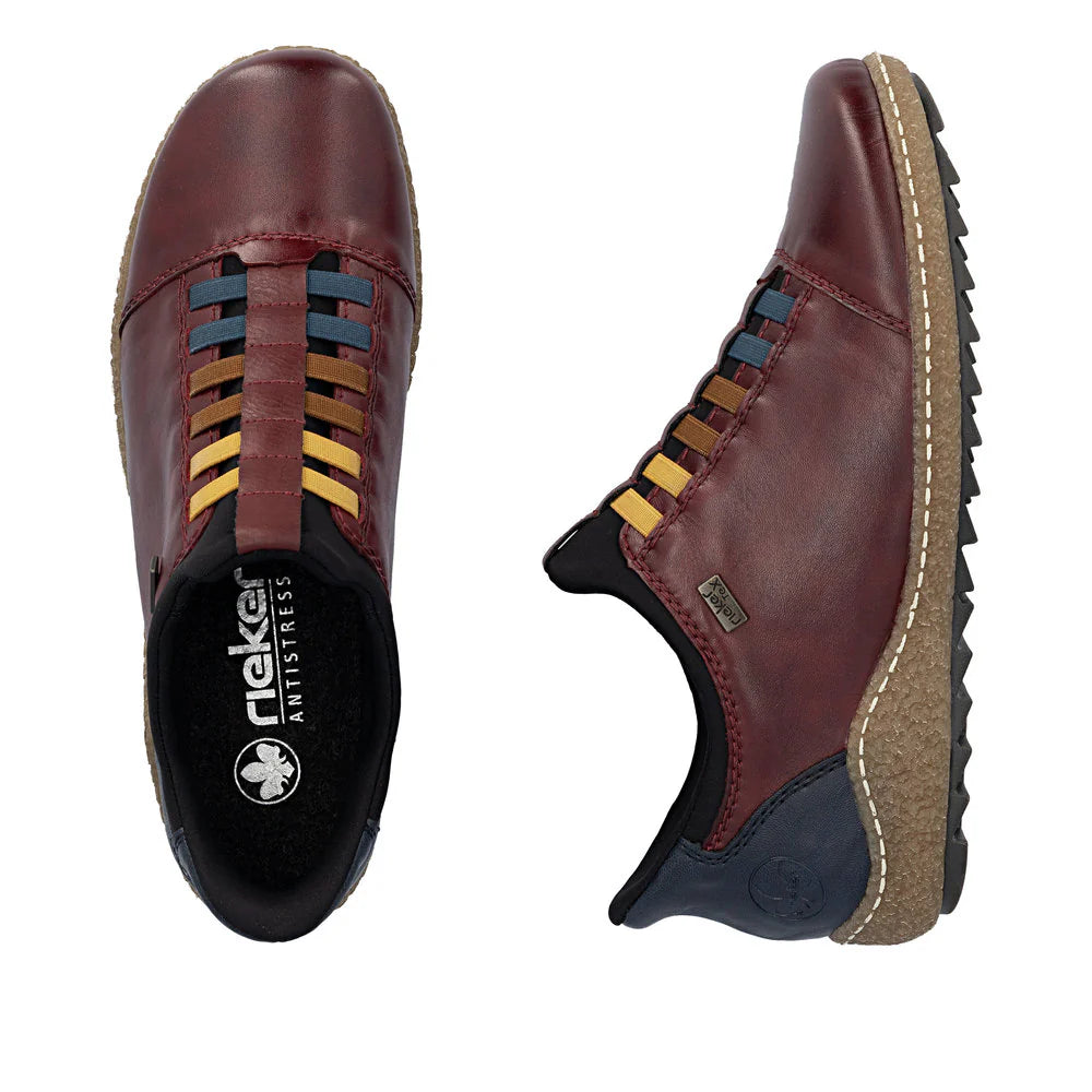 RIEKER WOMENS SLIP ON - VINO