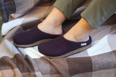 STEGMANN WOMENS ECO WOOL CLOG - MAGENTA