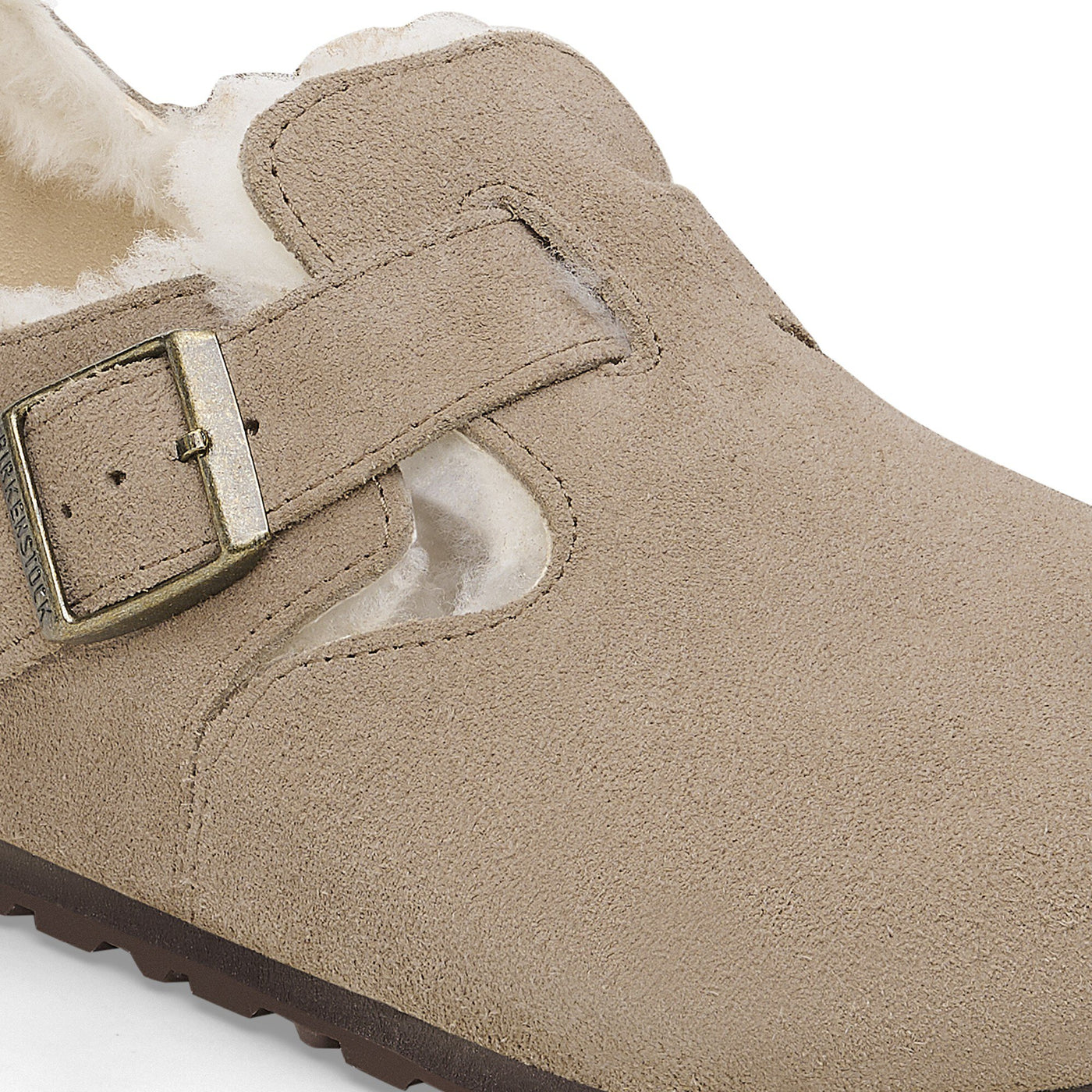 BIRKENSTOCK LONDON SHEARLING - TAUPE SUEDE