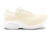 Topo Athletic Atmos 2 women’s running shoe in cream white with max cushioning ZipFoam midsole, breathable recycled mesh upper, and flexible traction outsole. Lightweight neutral shoe for daily running and walking.