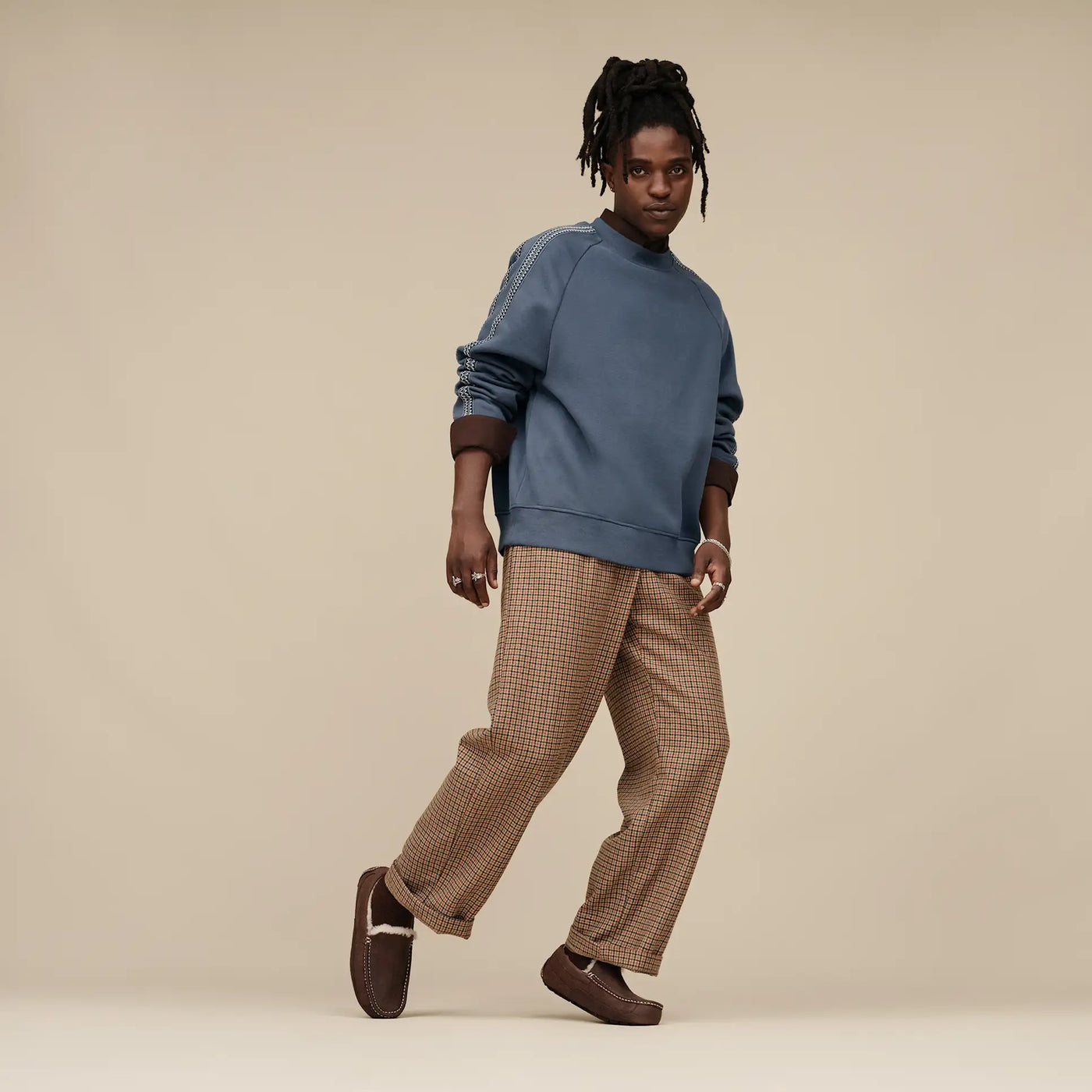 UGG MENS ASCOT LEATHER - DUSTED COCOA